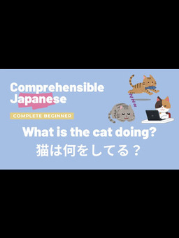 Cover of What is the cat doing 猫は何をしてる？ - Complete Beginner Japanese 日本語超初心者